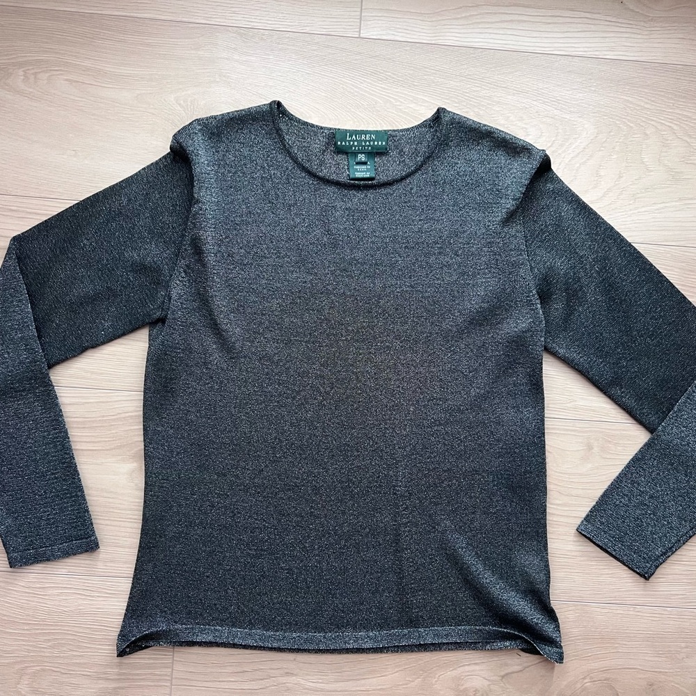 Ralph Lauren Black Knit Top